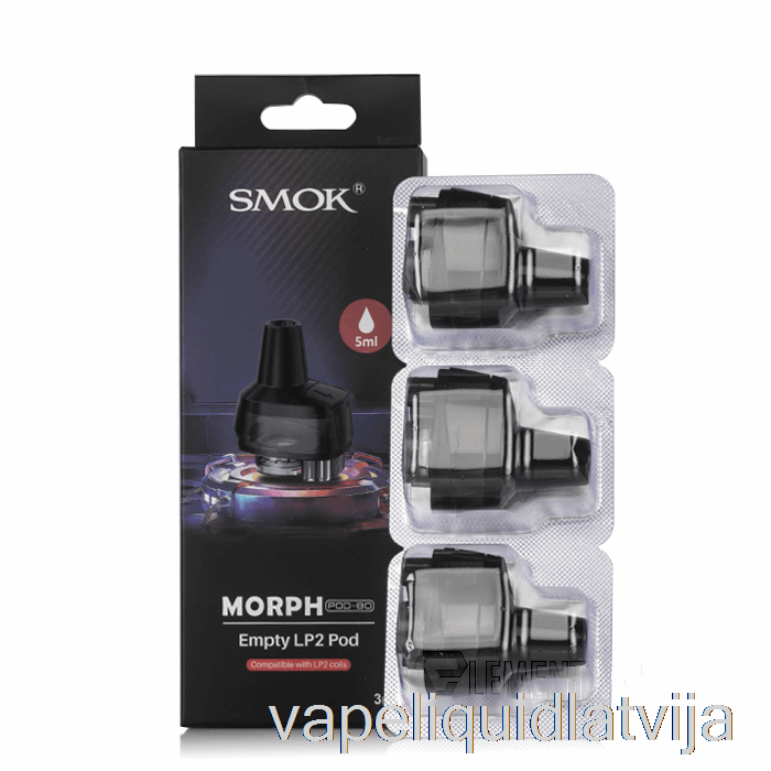 Smok Morph Pod-80 Nomaiņas Pākstis [lp2] 5 Ml Morph-80 Pods Vape šķidrums